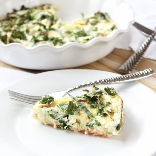 Crustless Smoked Salmon Quiche