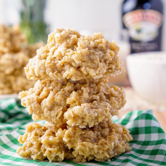 Irish Cream No Bake Cookies