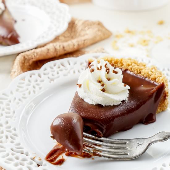 No Bake Milk Chocolate Tart