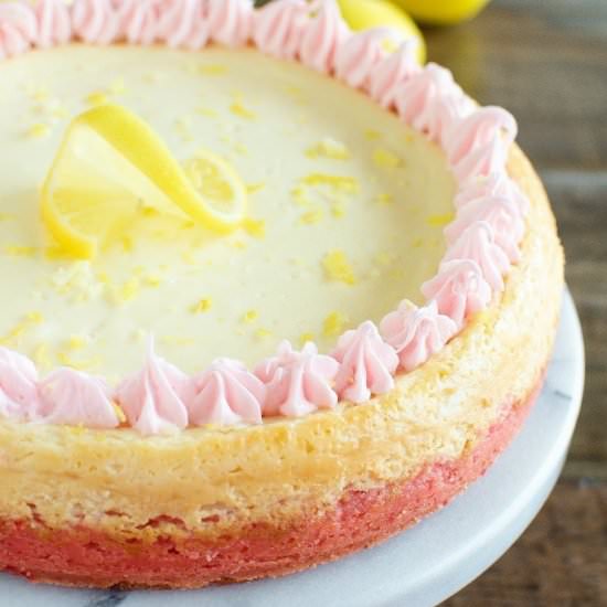 Strawberry Lemon Cheesecake