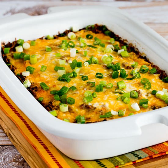 CrockPot Low-Carb Mexican Lasagna