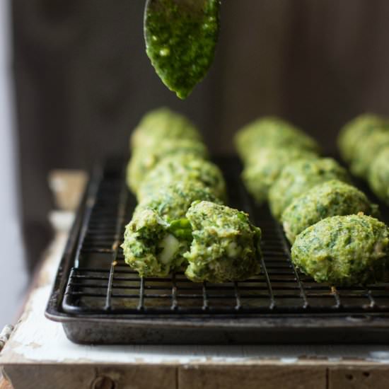 Spanakopita Chicken Meatballs