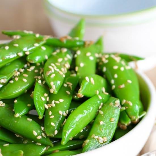 Sesame Ginger Snap Peas