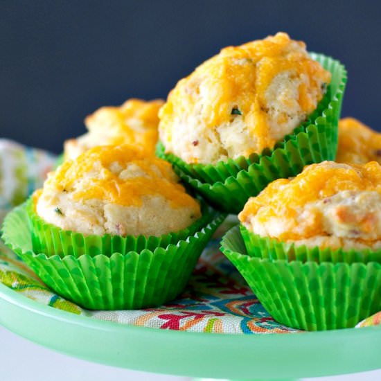 Bacon Cheddar and Chive Muffins