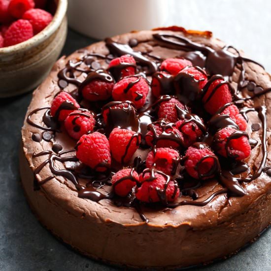 Chocolate Raspberry Cheesecake