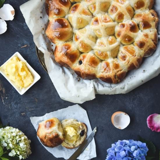 Sourdough & Cream Cheese Hot Cross