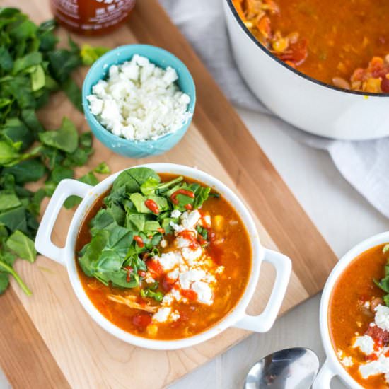 Slow Cooker Buffalo Chicken Soup