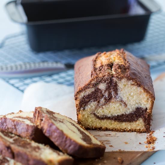 Chocolate Swirl Marble Pound Cake