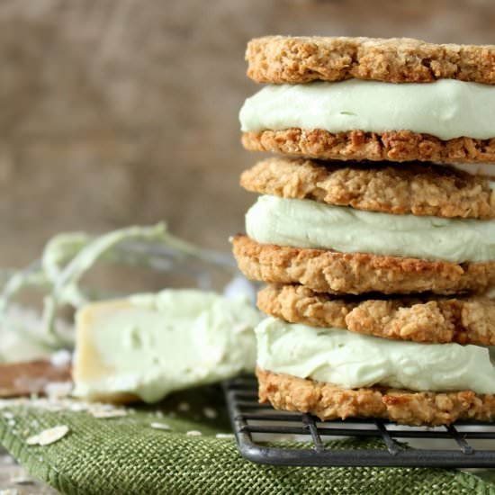 Vanilla Coconut Sandwich Cookies