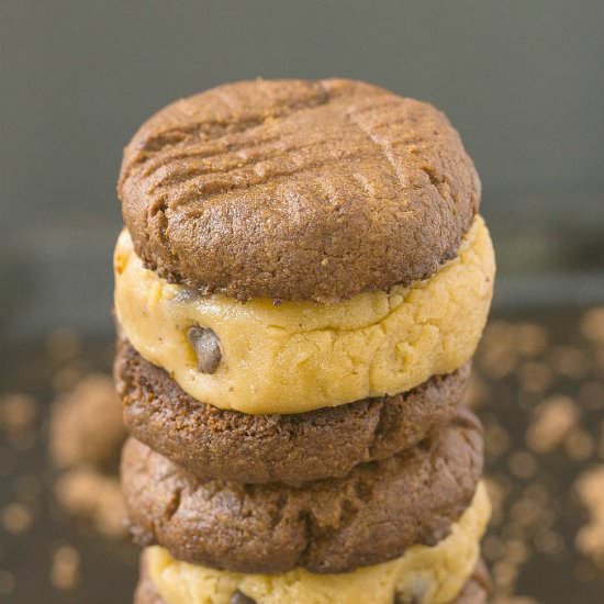 Paleo Cookie Dough Sandwich Cookies