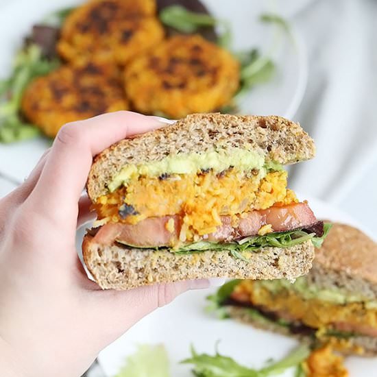 Healthy Vegan Curry Burger
