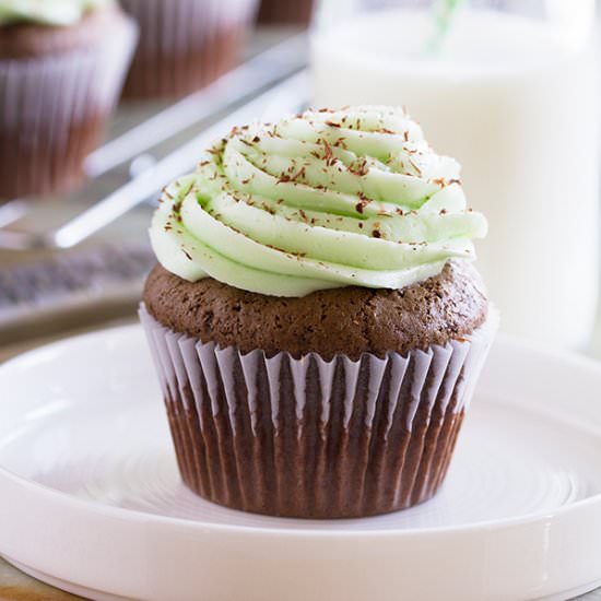 Chocolate Mint Cupcakes