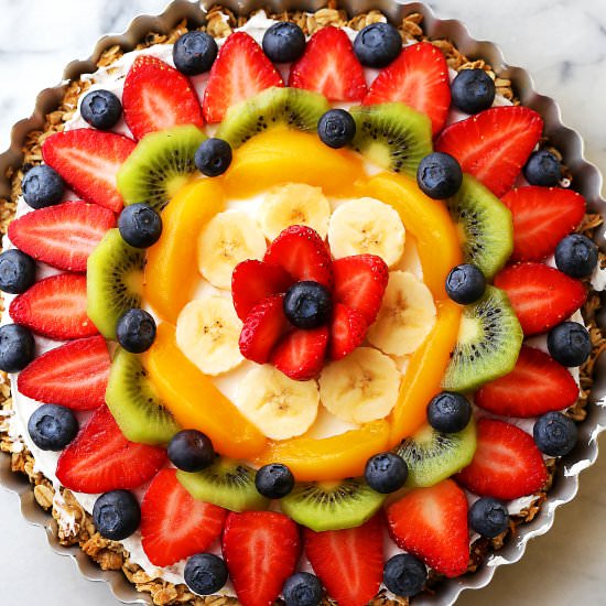 Healthy Breakfast Fruit Pizza