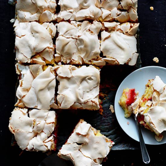 Strawberry Meringue Squares