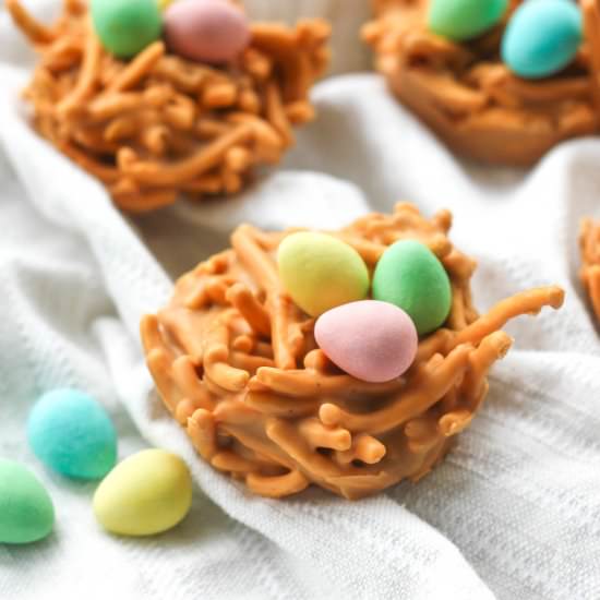 No Bake Easter Bird’s Nest Cookies
