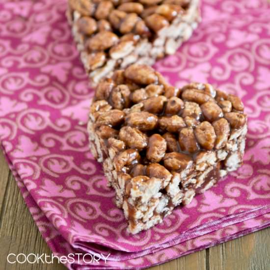 Puffed Wheat Nutella Bars