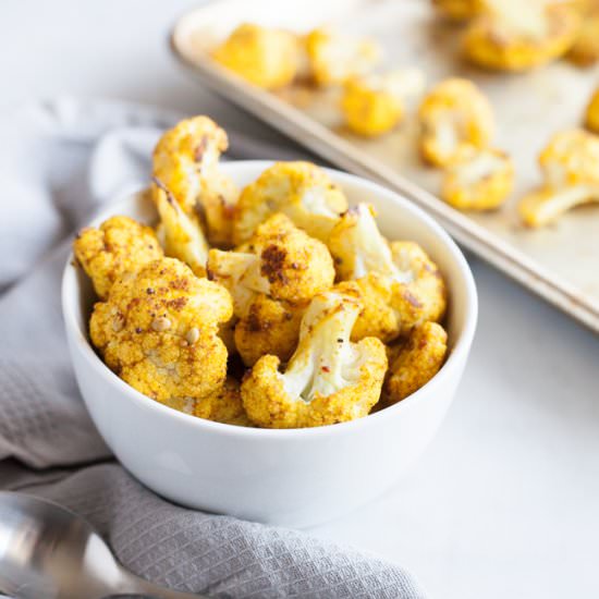 Curry Roasted Cauliflower