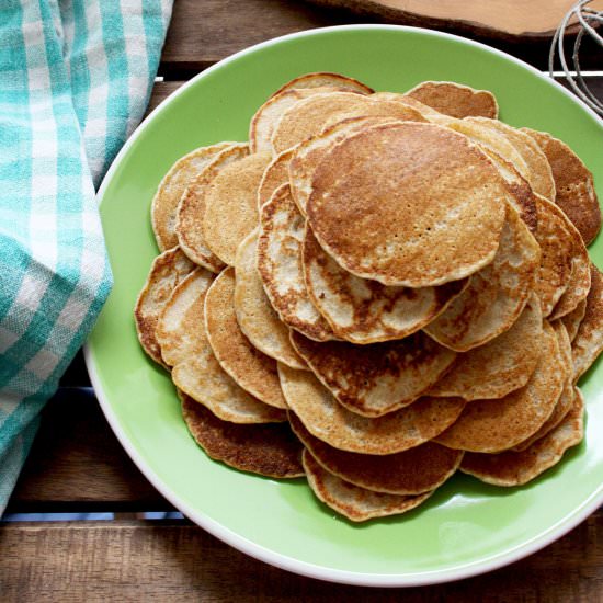 Russian Mini Buckwheat Pancakes