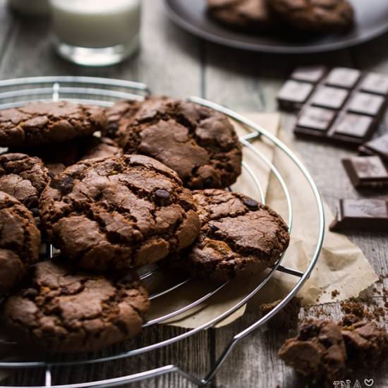 Double Chocolate-Chip-Cookies