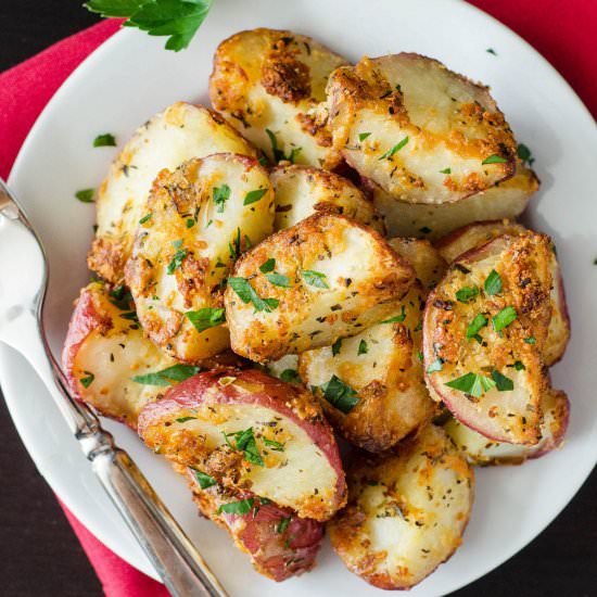 roasted herbed red potatoes