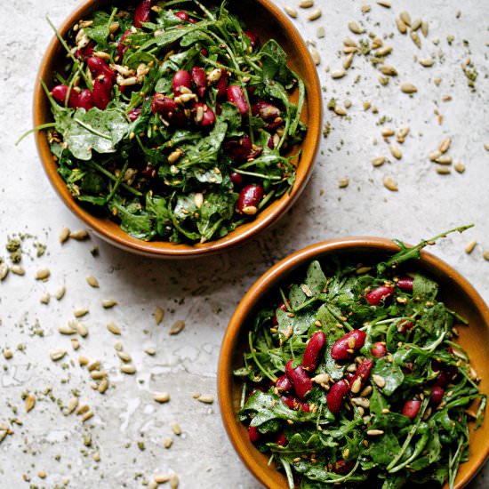 Arugula, Kidney Bean, Za’atar Salad