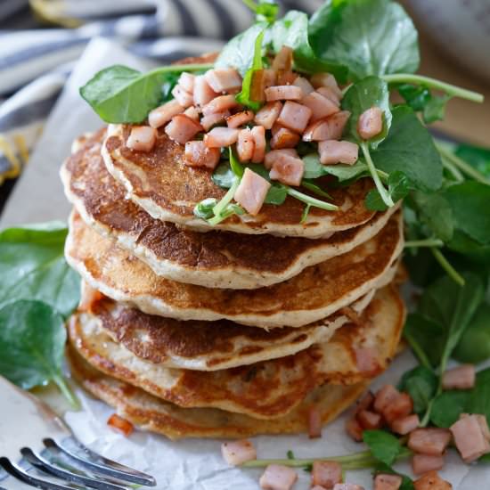 Canadian Bacon Pancakes