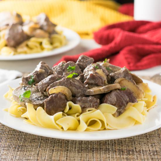 Beef Stroganoff from Scratch