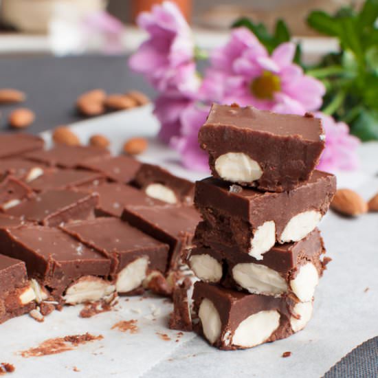 Peanut Almond Chocolate Fudge