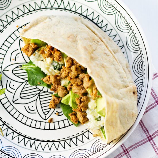 Ground Turkey Pita Pockets