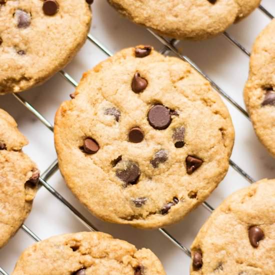 Chocolate Chip PB Banana Cookies