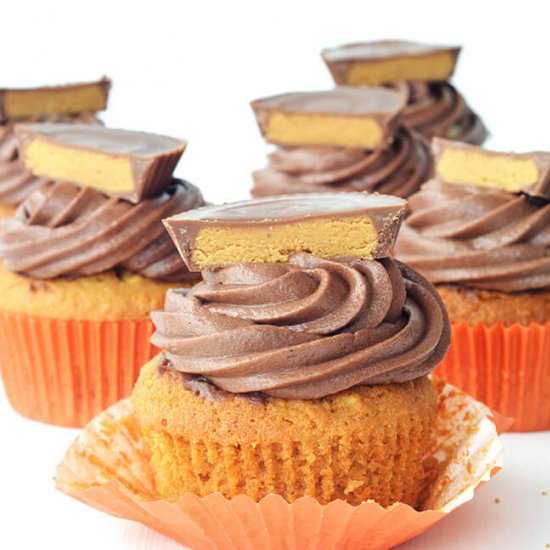 Chocolate Peanut Butter Cupcakes