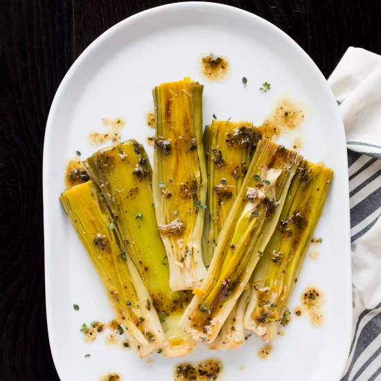 Braised Leeks