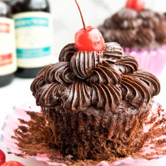 Chocolate Cherry Cupcakes