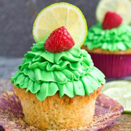 Raspberry Lime Cupcakes