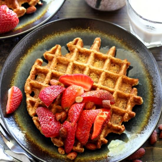 Gluten Free Banana Oat Waffles