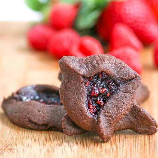 Chocolate Berry Hamantaschen