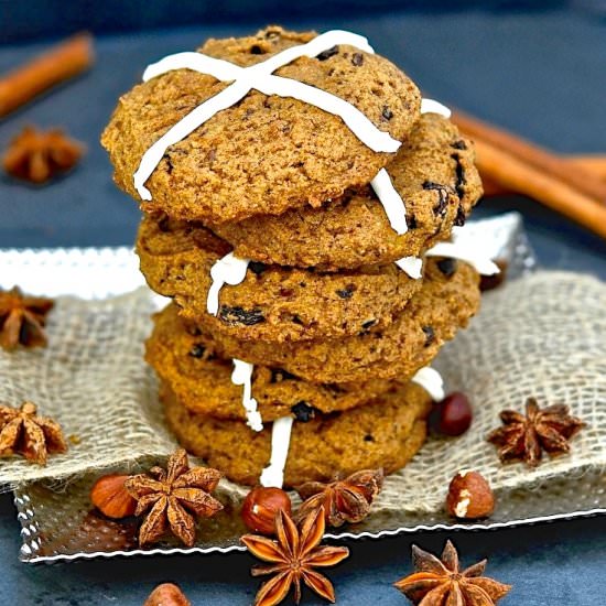 Hot Cross Cookies
