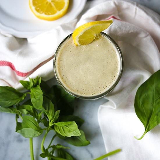 Fresh Lemon Basil Smoothie