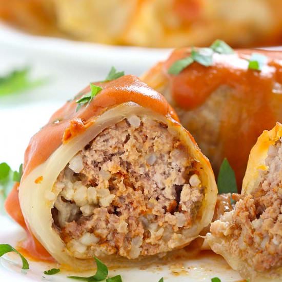 Crock Pot Stuffed Cabbage Rolls