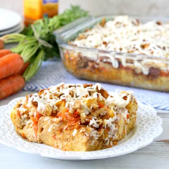 Carrot Cake French Toast Casserole