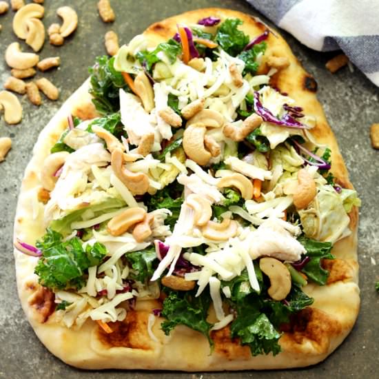 Asian Sesame Naan Pizza