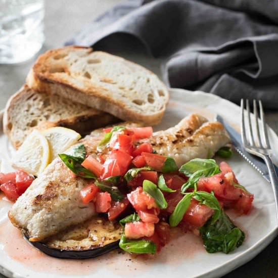 ITALIAN FISH WITH SPICY SALSA