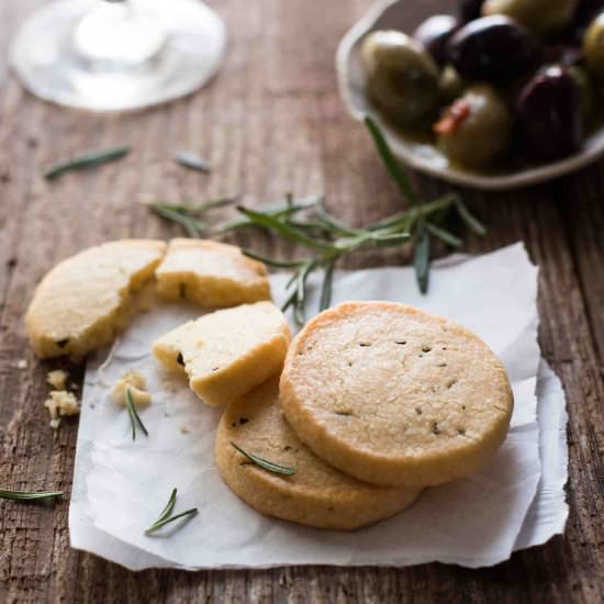 PARMESAN SHORTBREAD BISCUITS