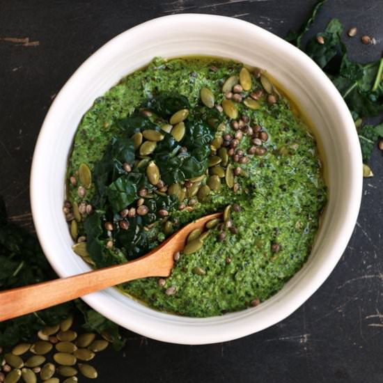 Tuscan Kale and Seed Pesto