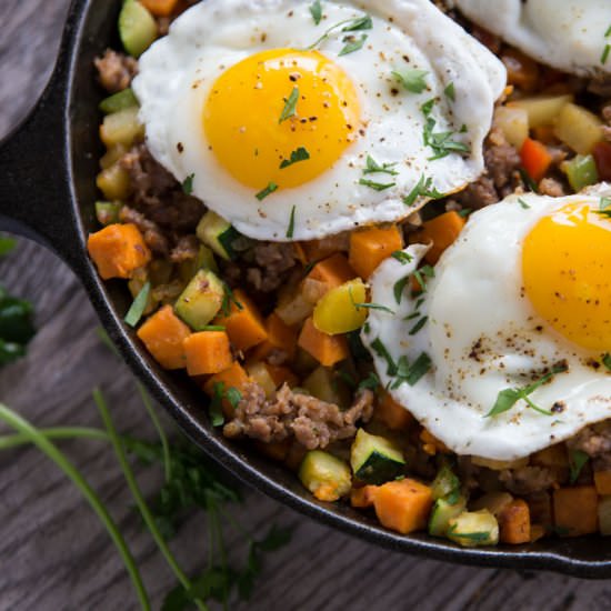 Sweet Potato Sausage Breakfast Hash