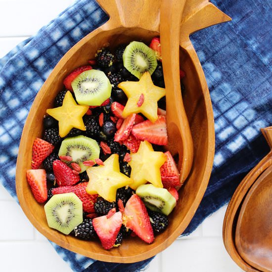 Lemon Ginger Fruit Salad