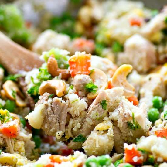 Rainbow Cauliflower Fried Rice