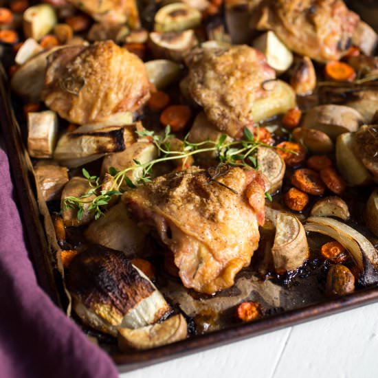 Crispy to the Root Chicken Thighs