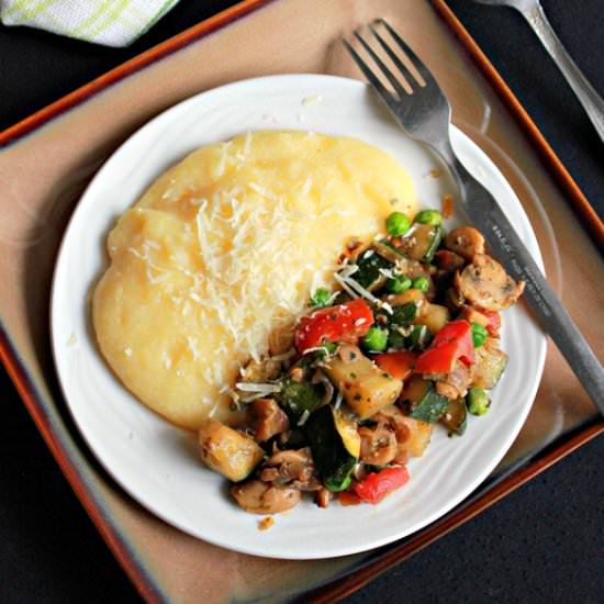 Polenta With Sauteed Veggies