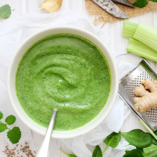 Detox Creamy Spinach Soup